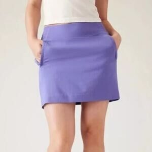 Athleta Brooklyn Skort Stretch Mid Rise 16" Active Skirt Lavender Purple Size 20